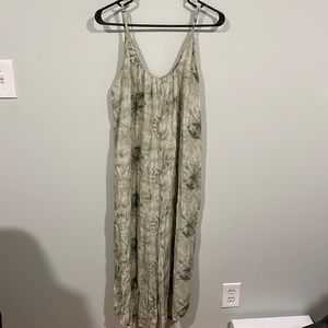 Boho Green Tie Dye Jumpsuit